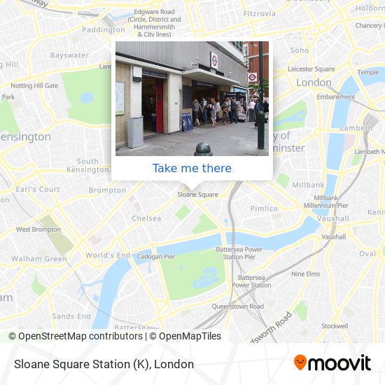 Sloane Square Station (K) map