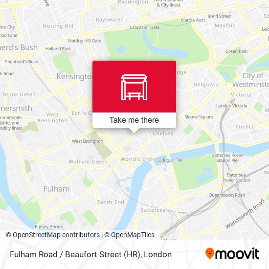 Fulham Road / Beaufort Street (HR) map