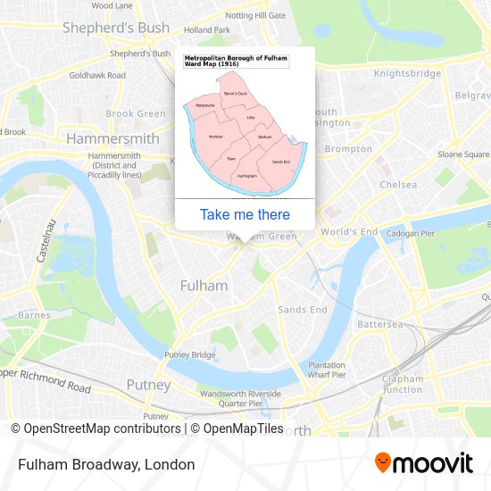 Fulham Broadway map