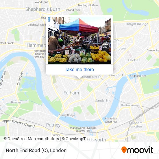 North End Road (C) map