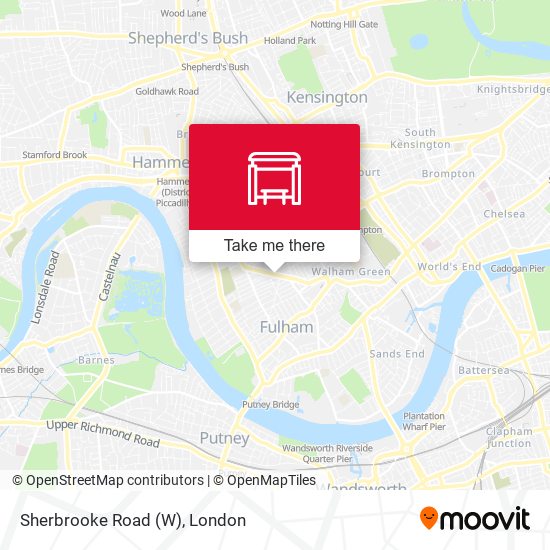 Sherbrooke Road (W) map