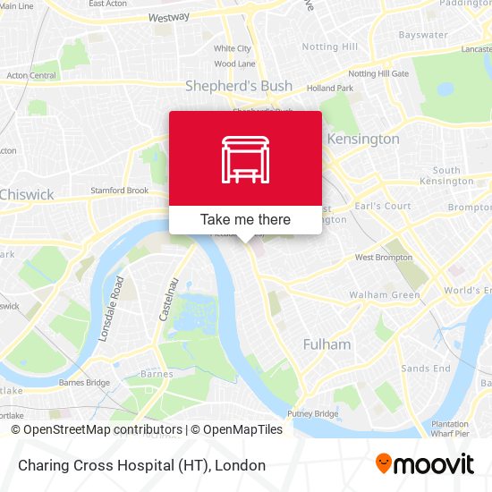 Charing Cross Hospital (HT) map
