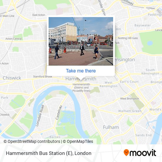 Hammersmith Bus Station (E) map