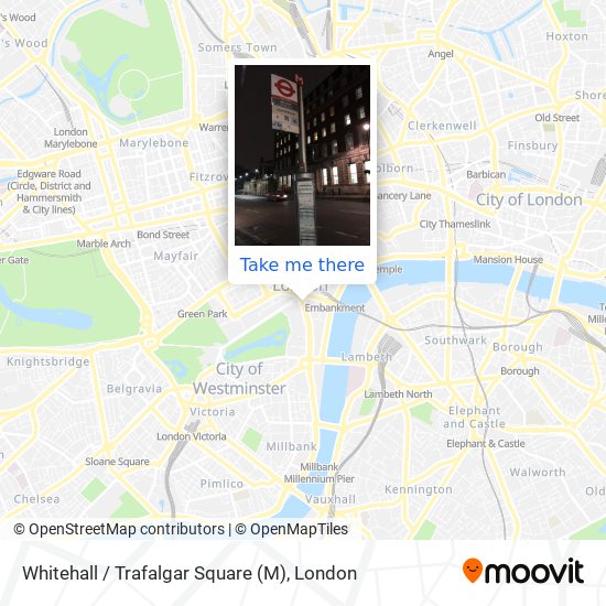 Whitehall / Trafalgar Square (M) map