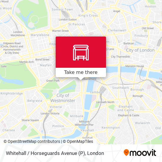 Whitehall / Horseguards Avenue (P) map