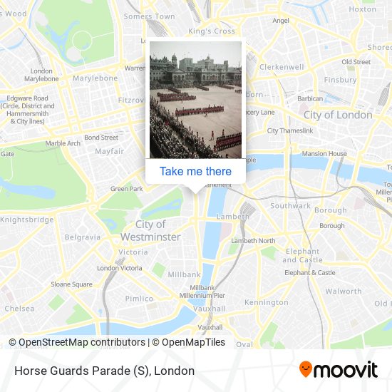 Horse Guards Parade (S) map