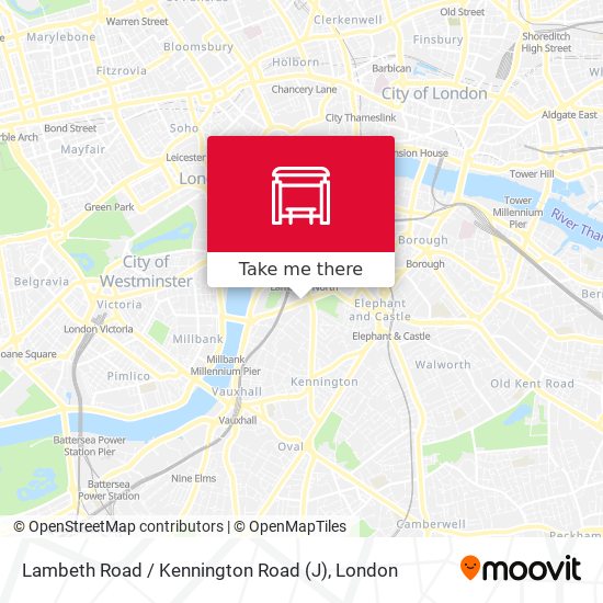 Lambeth Road / Kennington Road (J) map