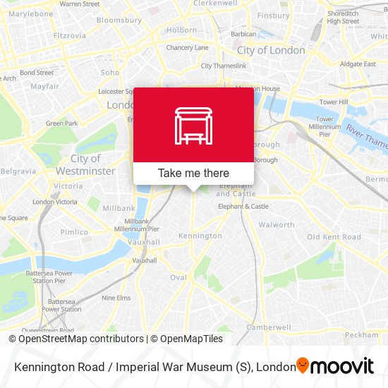 Kennington Road / Imperial War Museum (S) map