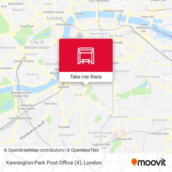 Kennington Park Post Office (X) map