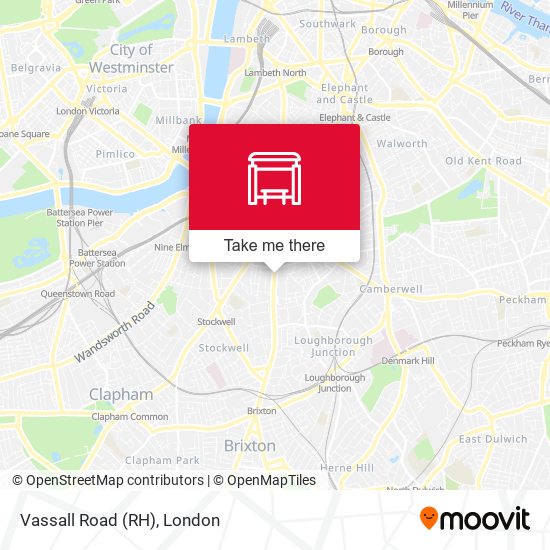 Vassall Road (RH) map