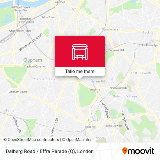 Dalberg Road / Effra Parade (Q) map