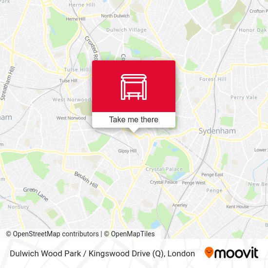 Dulwich Wood Park / Kingswood Drive (Q) map