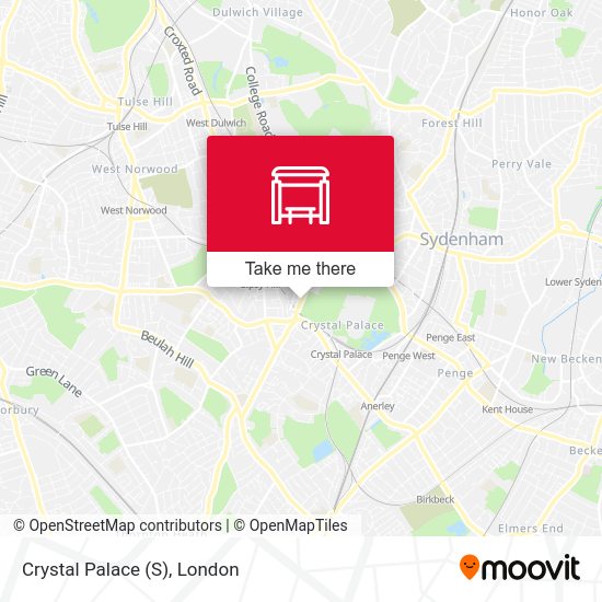 Crystal Palace (S) map