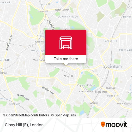 Gipsy Hill (E) map