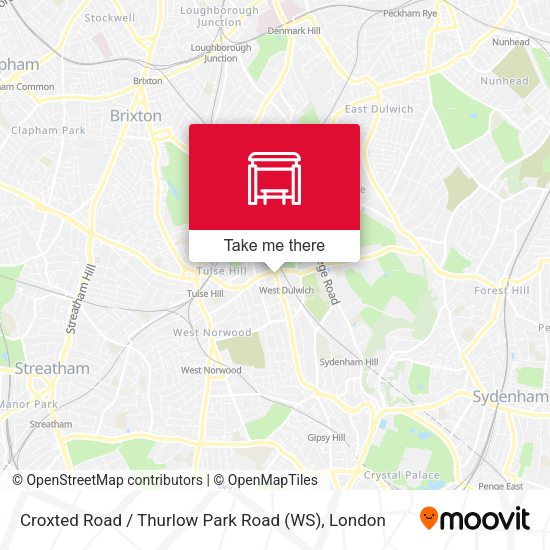 Croxted Road / Thurlow Park Road (WS) map