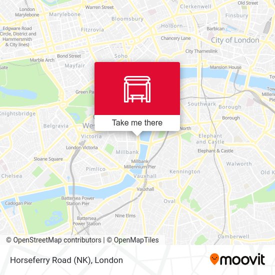 Horseferry Road (NK) map