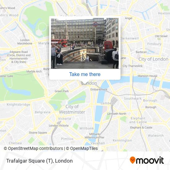 Trafalgar Square map