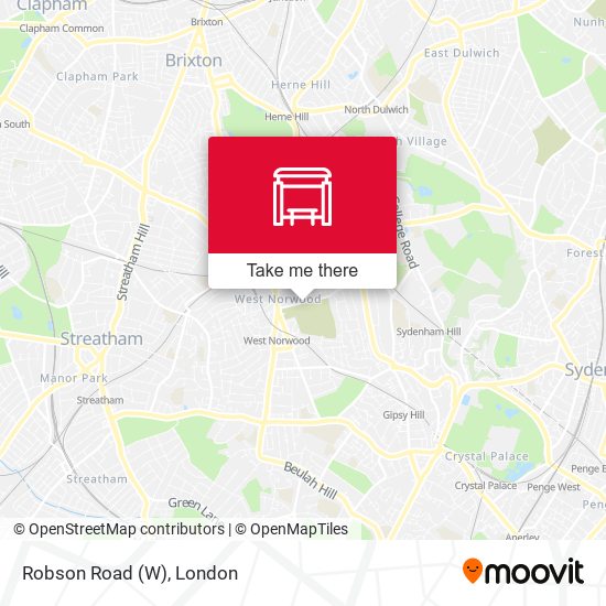 Robson Road (W) map
