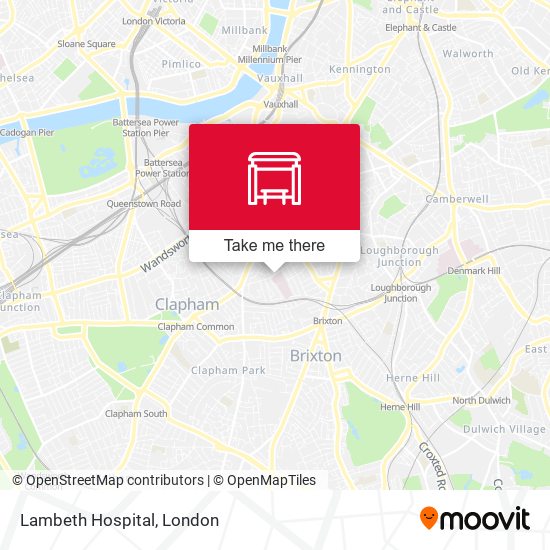 Lambeth Hospital map