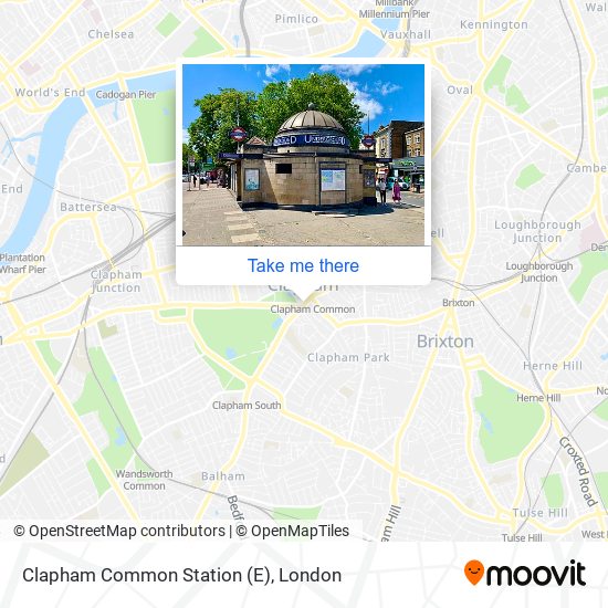 Clapham Common Station (E) map