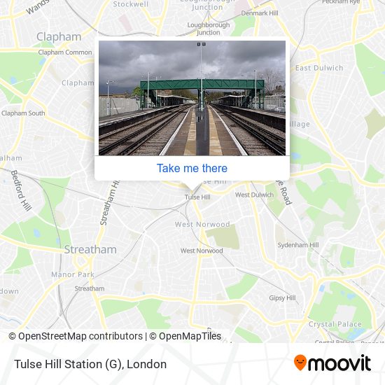 Tulse Hill Station (G) map