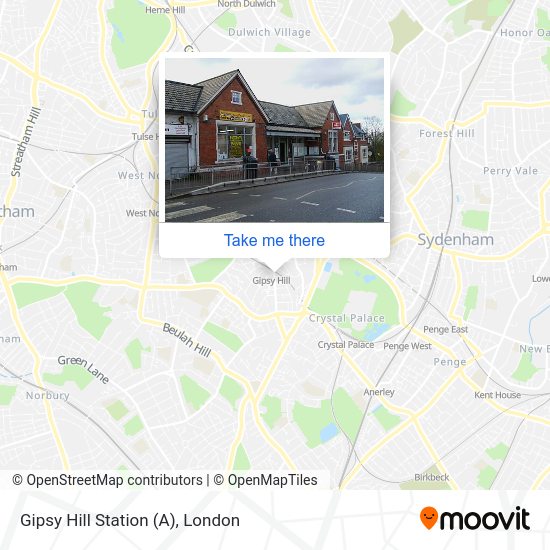 Gipsy Hill Station (A) map
