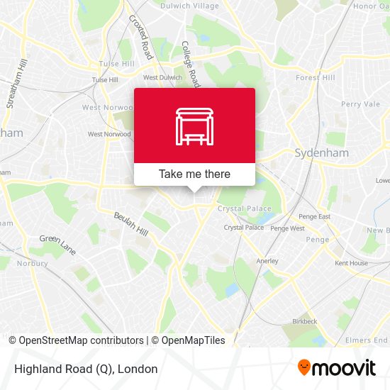 Highland Road (Q) map