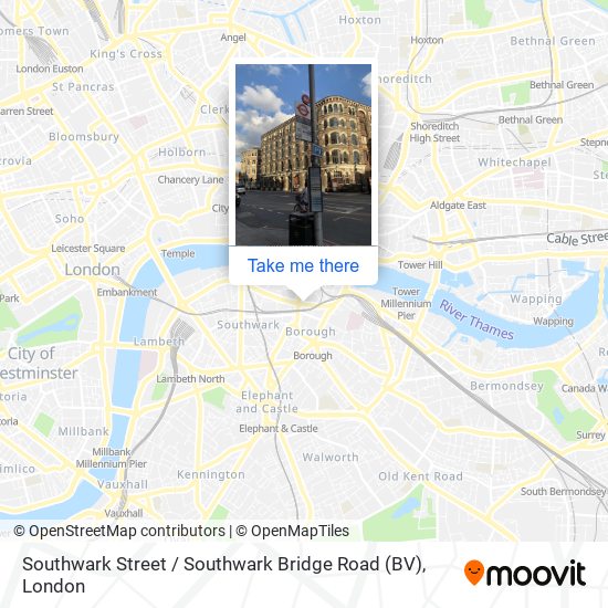 Southwark Street / Southwark Bridge Road (BV) map