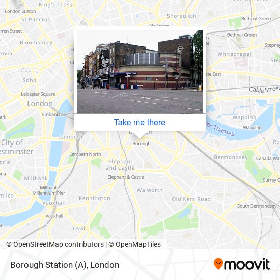 Borough Station (A) map