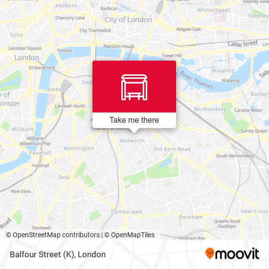 Balfour Street (K) map