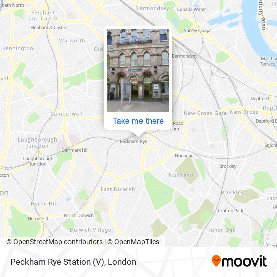 Peckham Rye Station (V) map
