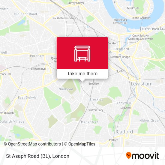 St Asaph Road (BL) map