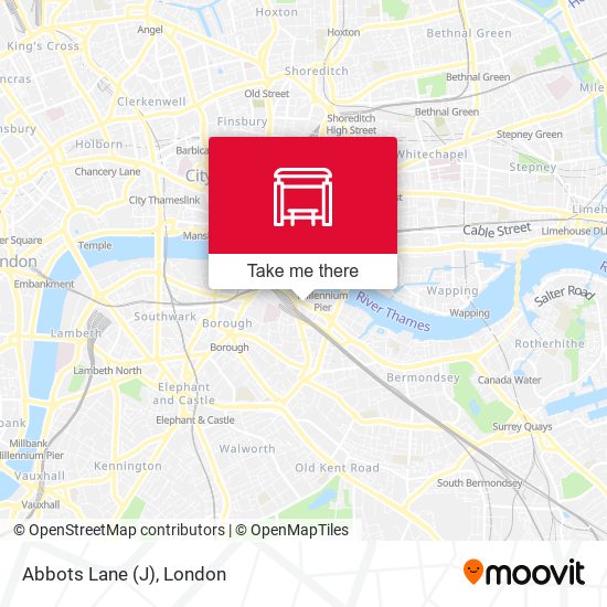 Abbots Lane (J) map