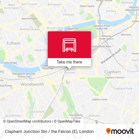 Clapham Junction Stn  / the Falcon (E) map