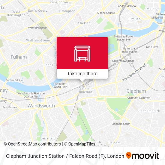 Clapham Junction Station  / Falcon Road map