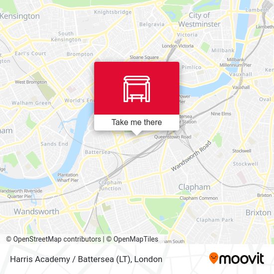Harris Academy / Battersea (LT) map