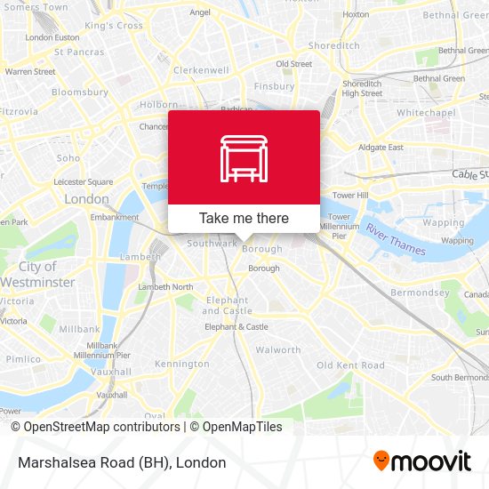 Marshalsea Road (BH) map