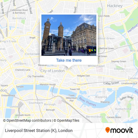 Liverpool Street Station (K) map