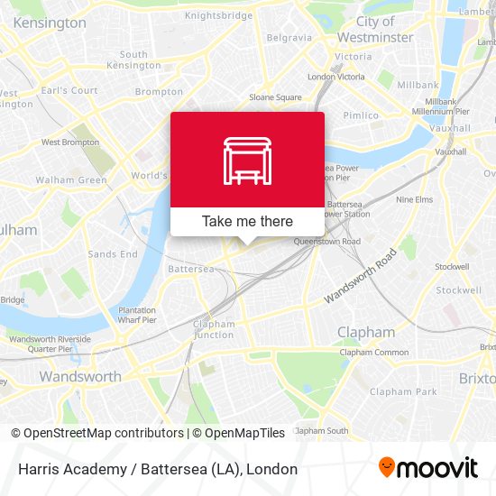 Harris Academy / Battersea (LA) map