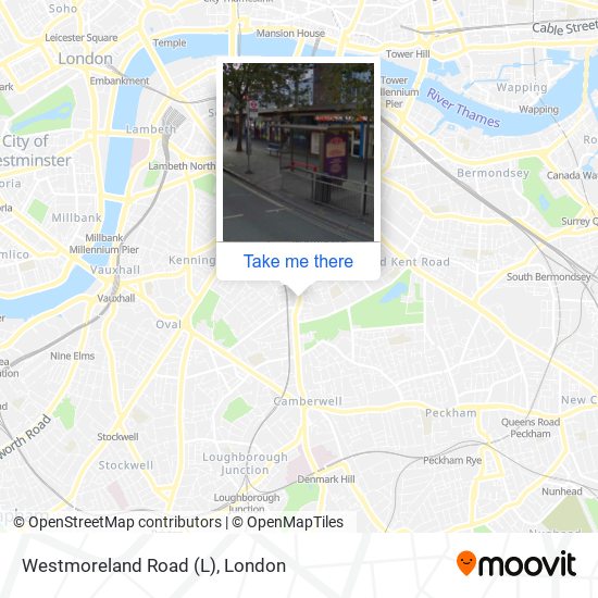 Westmoreland Road (L) map