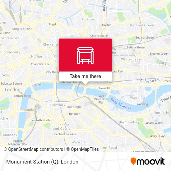 Monument Station (Q) map