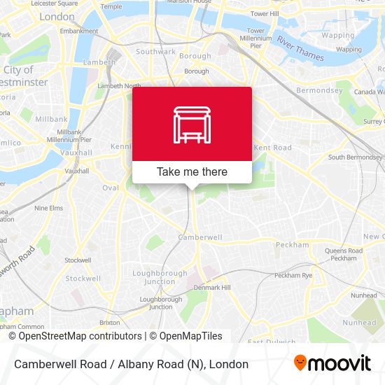 Camberwell Road / Albany Road (N) map