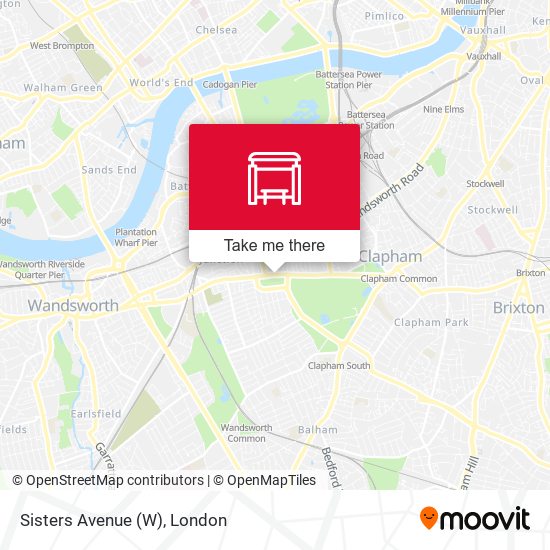 Sisters Avenue (W) map