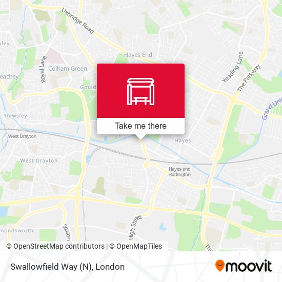 Swallowfield Way (N) map