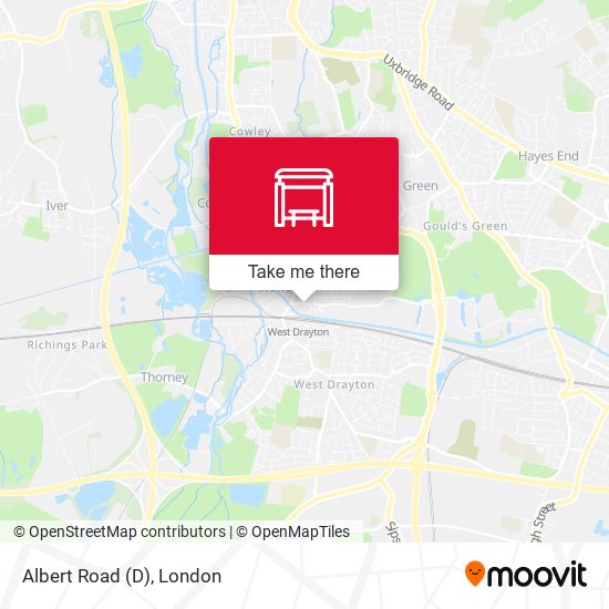 Albert Road (D) map