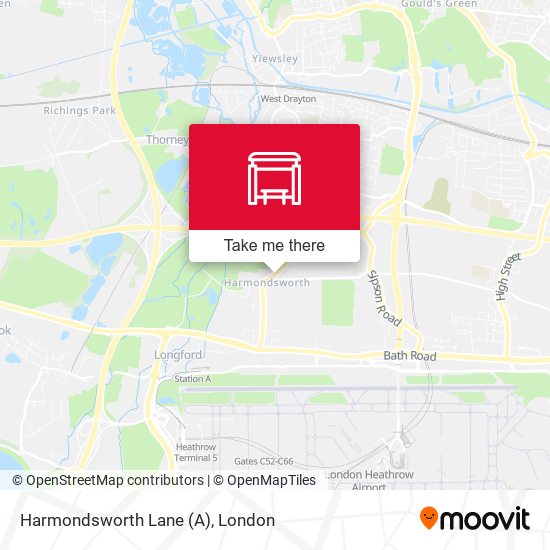 Harmondsworth Lane (A) map
