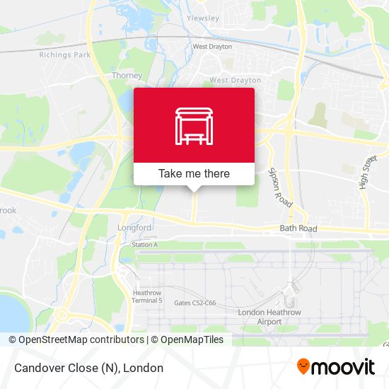 Candover Close (N) map