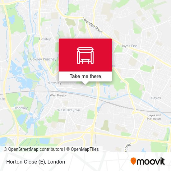 Horton Close (E) map