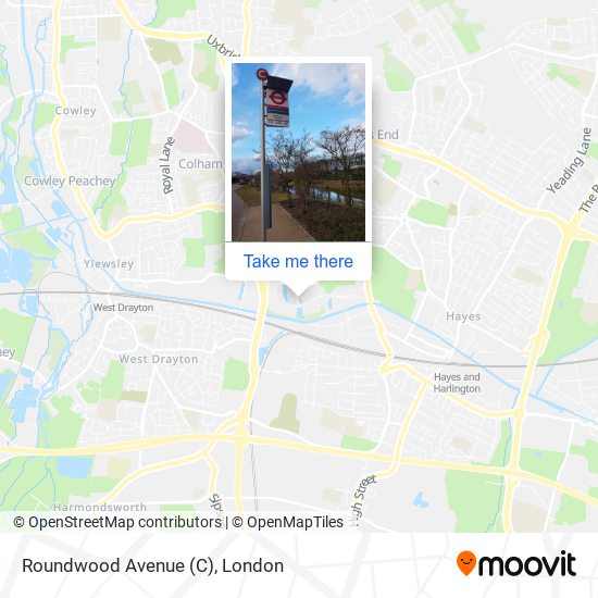 Roundwood Avenue (C) map