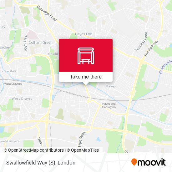 Swallowfield Way map